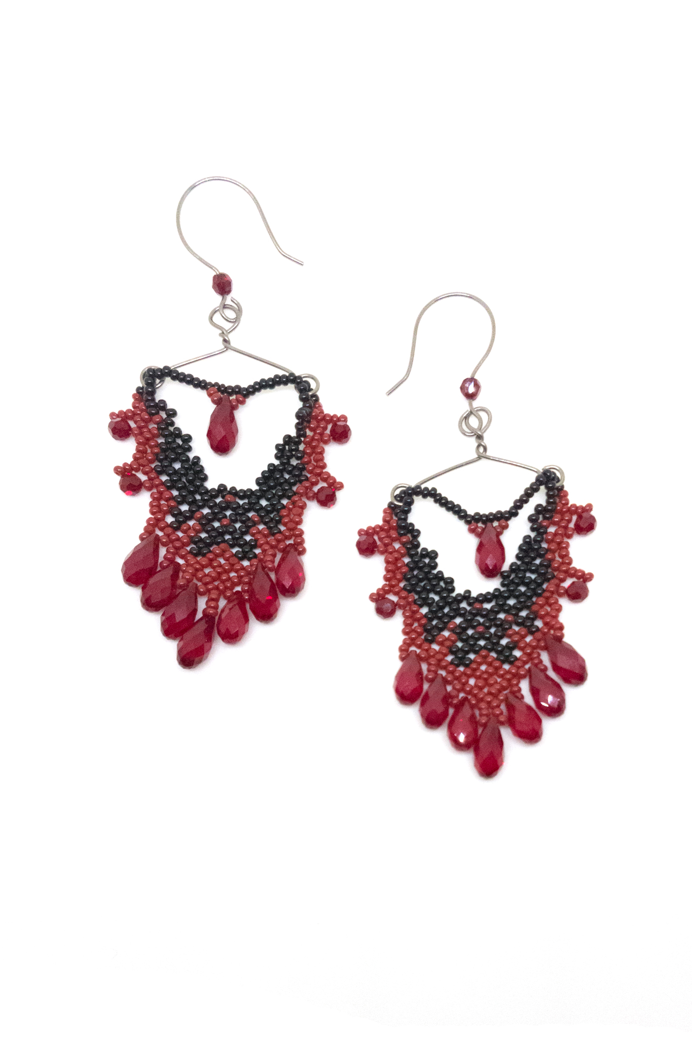 Lucy Earrings BloodDrenched Lace Collection ChrisCrafting.us