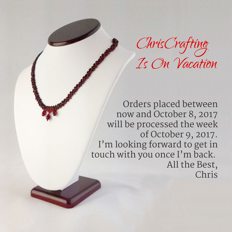 ChrisCrafting Is On Vacation Sep 2017