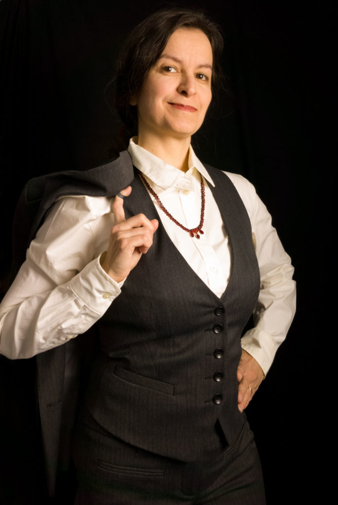 Carmilla Necklace worn with Business Professional outfit