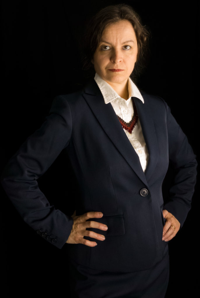 Lucy Necklace worn with Business Professional outfit